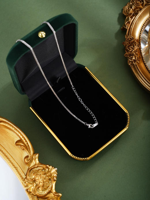 子佩集【韵华清嘉】银S925套链【PM2281-XF】项链培育宝石祖母绿2601 商品图6