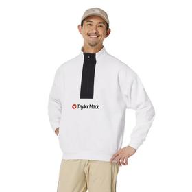 Taylormade 男女同款秋冬 经典字母LOGO刺绣立领半拉链长袖卫衣