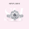 【预售】ShiningHouse[培育] 18k金钻石戒指 圆钻形1克拉钻人工真钻人造钻石K金戒指时尚钻石戒指悦己送礼臻选【此商品不支持7天无理由退货退款】预计3日发货 商品缩略图0