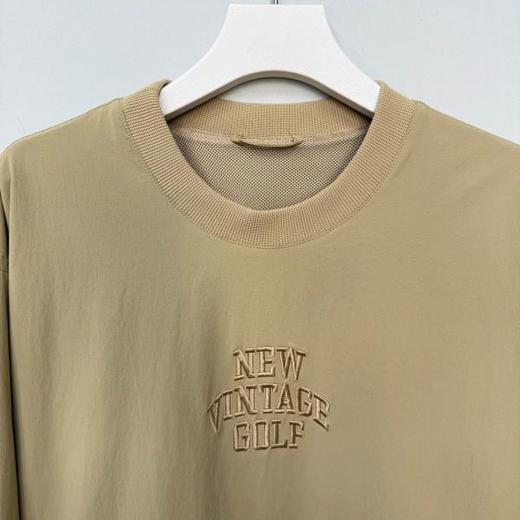 New Vintage男士高尔夫 复古立体绣花长袖套头衫 宽松圆领夹克 商品图3