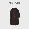 ROMI STUDIO“意式匠心”100羊毛中古柳条纹毛织大衣外套RWCWWT6646 商品缩略图0
