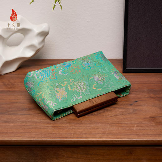 SAINTJOY/上久楷 宋锦斜背包 古钱三多XB3B026203001 商品图3