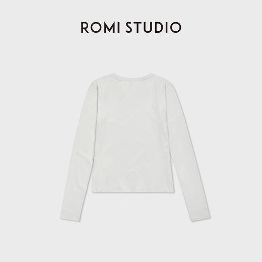 ROMI STUDIO“简约基础”亲肤舒适时尚百搭圆领长袖T恤 RWCSSD2877 商品图1