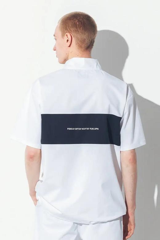 FIDES Golf高尔夫男女同款 半拉链立领套头拼色短袖T恤 宽松休闲防水 商品图7