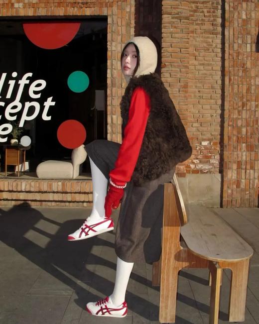 【鬼塚虎 MEXICO 66 CNY马年限定款】舒适时尚百搭经典 支撑  男女同款 白红色 商品图4