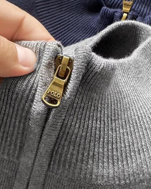 F013008男装精典款四分之一拉链针织毛衣针织衫 商品图10