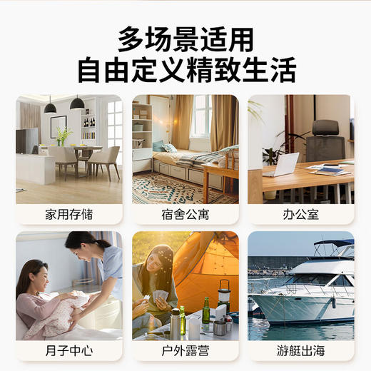 美的（Midea）小冰箱 家用车载迷你容量制冷便携冷饮母乳美妆保鲜收纳租房宿舍办公室 DC-8D01MF 商品图6