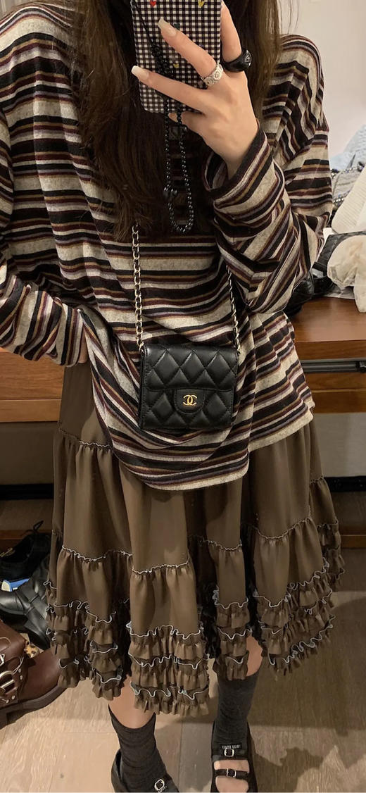 Chanel 羊皮 三折 黑金 短款 钱包 商品图2