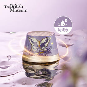大英博物馆东方梦境系列蝶舞翩翩迷你磁吸手机支架蓝牙音响-蝶翼紫
