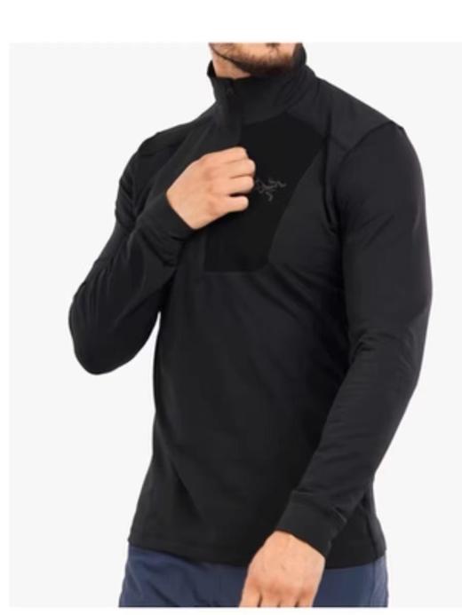 F013009户外小立领半拉链男士微粒绒长袖打底衫 商品图5