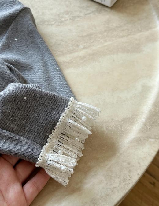 细闪蕾丝打底衫 商品图5