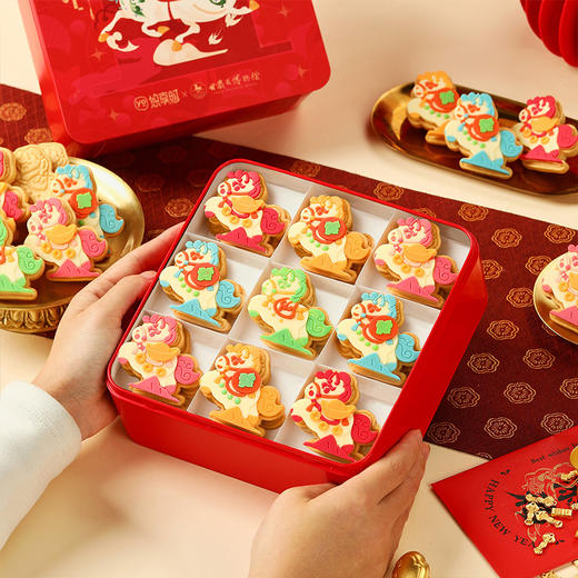 【马到酥成礼盒】悠享时X敦煌博物馆联名2026马年限定黄油曲奇巧克力饼干过年货生日礼盒279g 商品图2