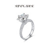 【预售】ShiningHouse[培育] 18k金钻石戒指 圆钻形3克拉钻人工真钻人造钻石K金戒指时尚六爪钻石戒指悦己送礼臻选【此商品不支持7天无理由退货退款】预计3日发货 商品缩略图2