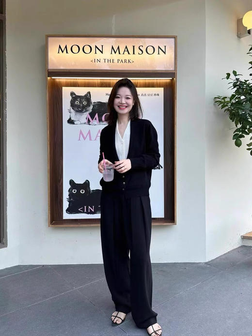 高智高阶随身假两件超细美利奴羊毛开衫毛衫 商品图6