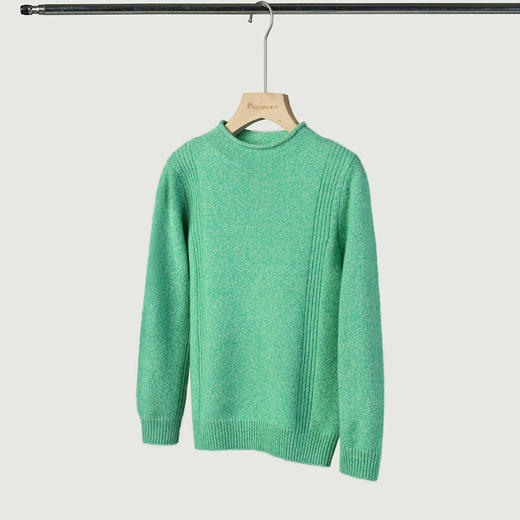 PALUOPO/PL 100%山羊绒 半高领童衫ET2F8392R/约重238g帕罗 商品图7