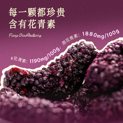 全食物日记x妆食记 冻干桑葚脆片20g*7包/盒 商品图4