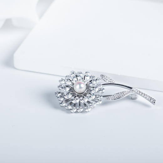 流光溢彩珍珠胸针6-7MM 商品图2