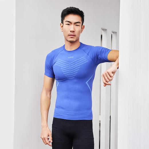 UTO/悠途轻压缩速干短袖夏季轻薄修身男女同款户外健身吸湿排汗 商品图1