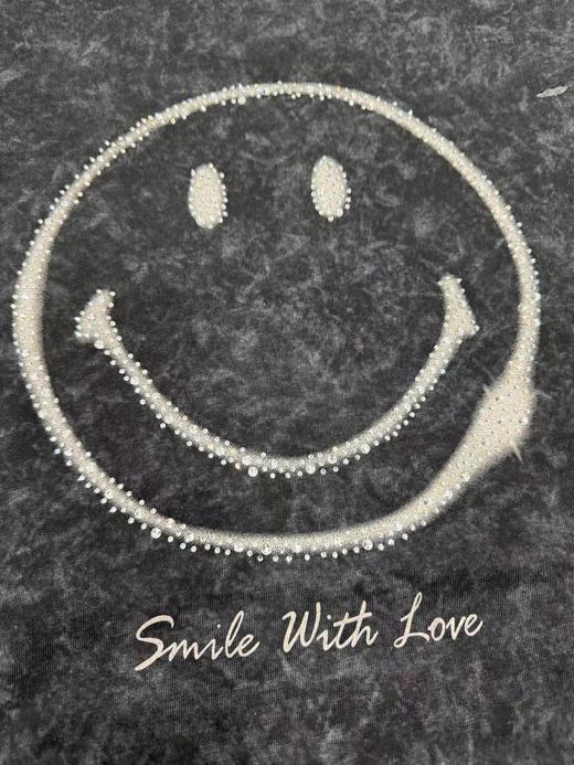 F013028联名长袖T恤2026新品烫钻笑脸长袖T俏皮软语 商品图14