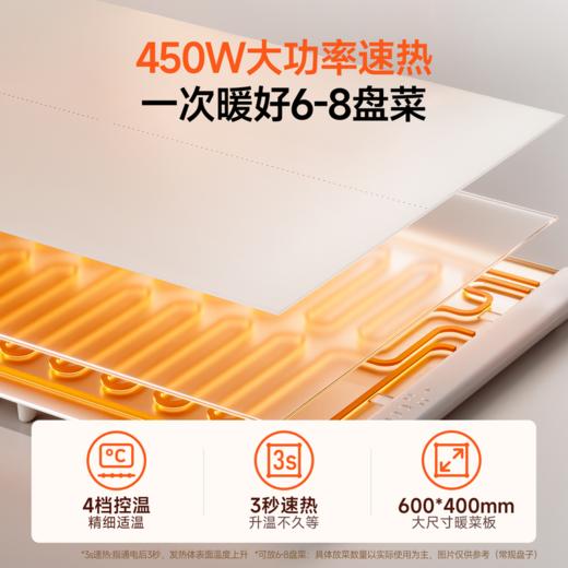 美的（Midea）暖菜板 加热板暖菜板 热菜板保温板 加热暖菜板面板多功能家用可折叠柔性加热垫 热菜板保温垫速热 【2025新款】大尺寸加热暖菜板HBS6040J1 商品图3