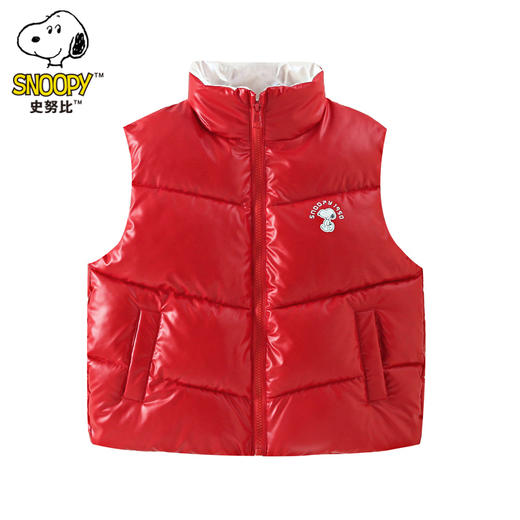 【清仓59元2件】史努比儿童立领马甲外穿保暖背心 商品图3