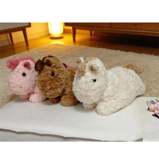 吉祥物暖手抱枕小马新年装饰客厅沙发靠垫小马抱枕-纪念日百货门店同款169147374 商品图0