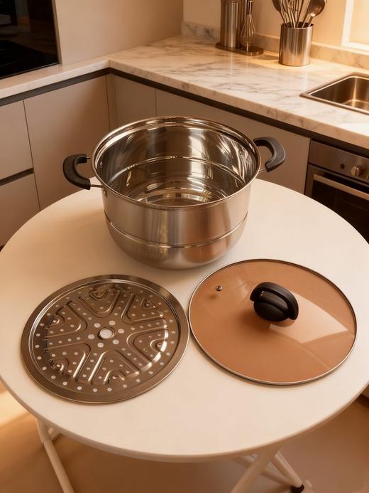 易铂28cm奥兰多不锈钢汤蒸锅 商品图1