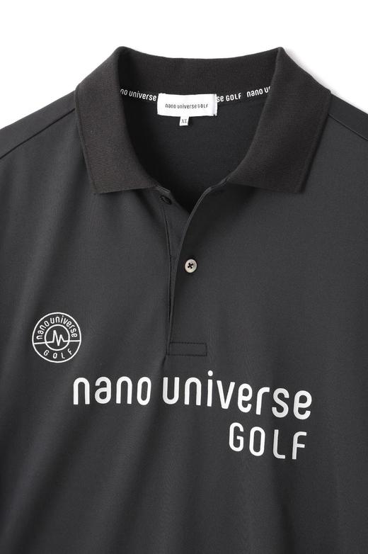 nano universe GOLF 男士 经典Polo衫短袖T恤 夏季宽松 翻领 简约字母印花 商品图3
