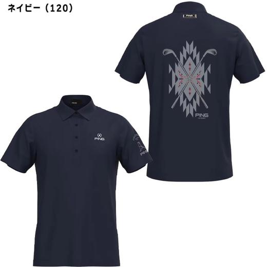 PING 高尔夫男士 夏季网眼透气 运动休闲polo领短袖T恤 商品图12