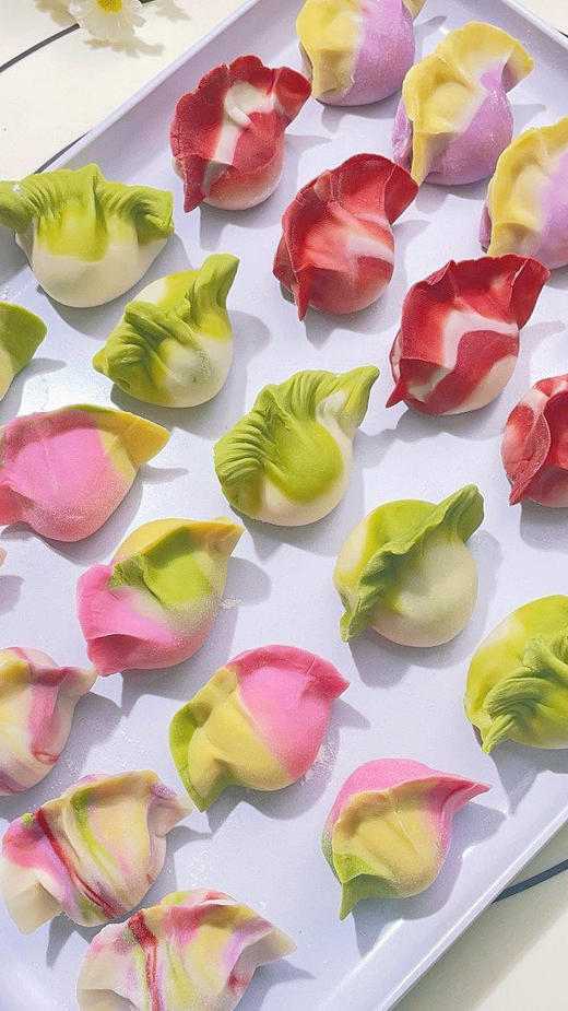 48h发货 铁棍山药果蔬谷物五彩饺子【过年包饺子必备】
 无色素，无防腐剂，无改良剂 
铁棍山药果蔬谷物轻食养饺子粉，
好吃好看好用，新年讨个好彩头！五色混搭发货 商品图6