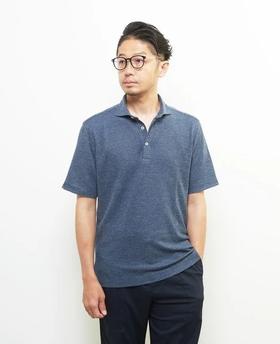 MEN'S MELROSE 男士 条纹针织透气短袖 商务休闲polo衫