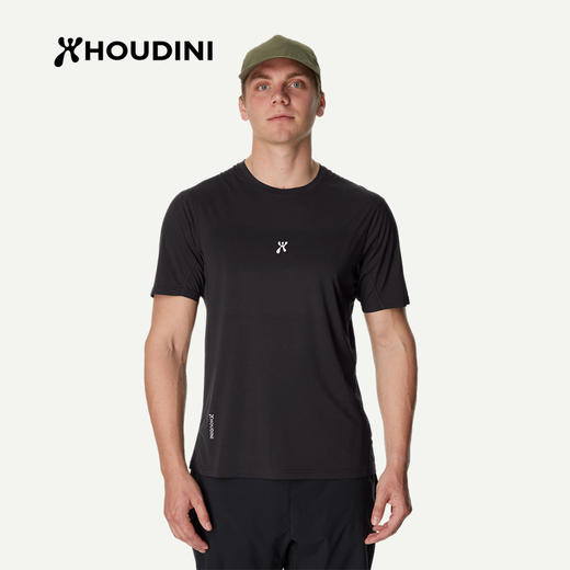 HOUDINI胡丁尼Pace Air Message空速宣言男户外26夏新跑步短袖T恤 840071 商品图6