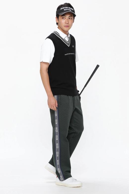 Master Bunny 高尔夫男士 春秋 印花侧边徽标带长裤 宽松垂感直筒裤 商品图12