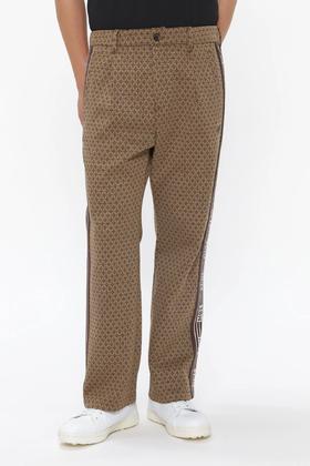 Master Bunny 高尔夫男士 春秋 印花侧边徽标带长裤 宽松垂感直筒裤