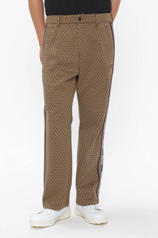 Master Bunny 高尔夫男士 春秋 印花侧边徽标带长裤 宽松垂感直筒裤 商品图0