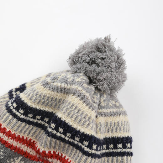 ROMI STUDIO“温暖包裹”羊毛混纺北欧提花编织护耳帽RWCWP07542 商品图5