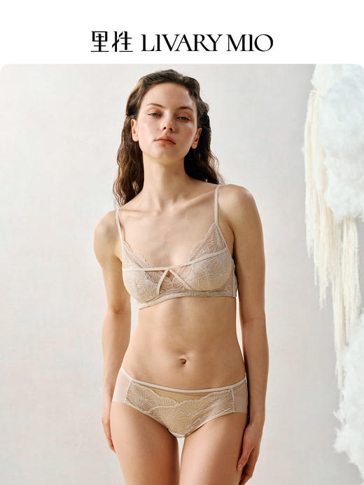 里性 LIVARY MIO如影-Linger Shade法式真丝蕾丝文胸无钢圈 商品图3