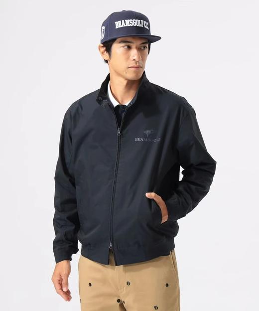 BEAMS 高尔夫 男款 橙标系列防水按扣立领摆动弹力全拉链夹克外套 商品图2