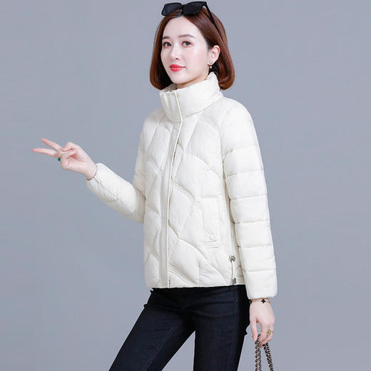 新款羽绒棉服女短款冬季韩版宽松保暖女士立领小个子棉衣外套 商品图1