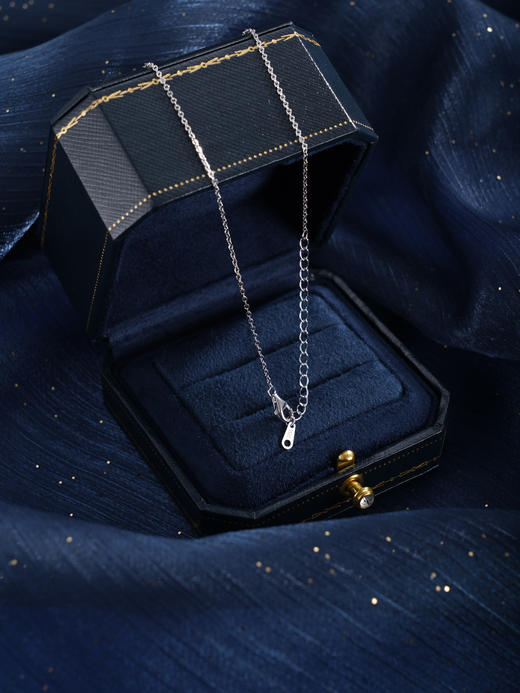 子佩集【悦光圆满】银S925套链【PM2307-1-XF】项链培育宝石帕拉伊巴蓝碧玺2601 商品图6