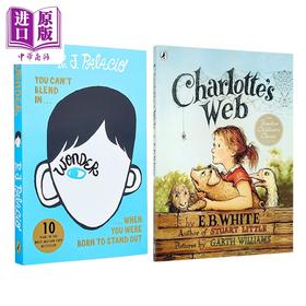 【中商原版】企鹅经典读物 奇迹男孩（护眼版）+纽伯瑞 夏洛的网 全彩英版 共2册 英文原版 儿童经典文学读物小说 7岁以上