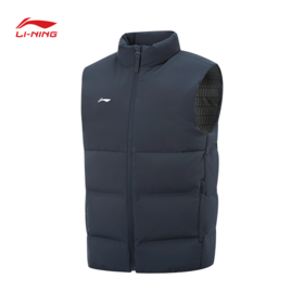 李宁羽绒马甲男子2025冬季新款荣耀系列90%鸭绒保暖马甲AMRV121