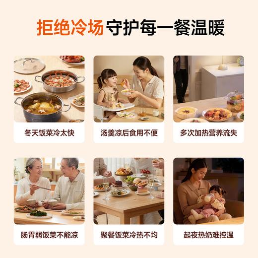 美的（Midea）暖菜板 加热板暖菜板 热菜板保温板 加热暖菜板面板多功能家用可折叠柔性加热垫 热菜板保温垫速热 【2025新款】大尺寸加热暖菜板HBS6040J1 商品图1