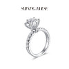 【预售】ShiningHouse[培育] 18k金钻石戒指 圆钻形3克拉钻人工真钻人造钻石K金戒指时尚六爪钻石戒指悦己送礼臻选【此商品不支持7天无理由退货退款】预计3日发货 商品缩略图2