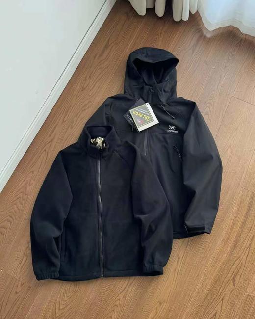 F013004压胶logo三合一可拆卸内胆男士硬壳抓绒冲锋衣 商品图10