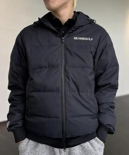 BEAMS GOLF男士橙标 抓绒内衬棉服 连帽防寒保暖外套经典百搭 商品图1