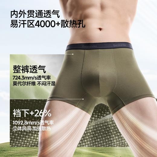 【26春夏新品】蕉下男士透气莫代尔内裤（3条装）AF005 商品图1