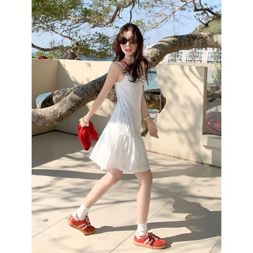 <曾小咸推荐>韩系高腰蓬蓬裙吊带连衣裙子 商品图3