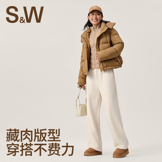 【sw速惟】运动羽绒服短款白鸭绒加厚保暖户外休闲1947 商品图3