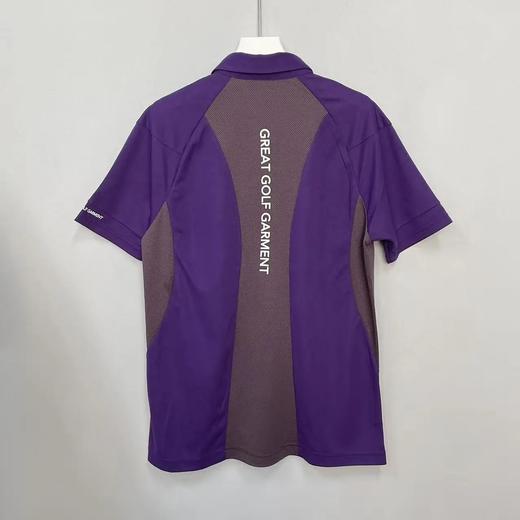 GGG 高尔夫男士 多色翻领拼接网眼 短袖 弹力透气POLO衫 商品图11